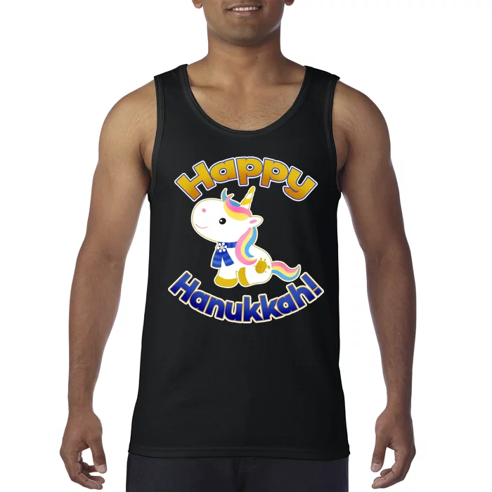 Happy Hanukkah Unicorn Tank Top