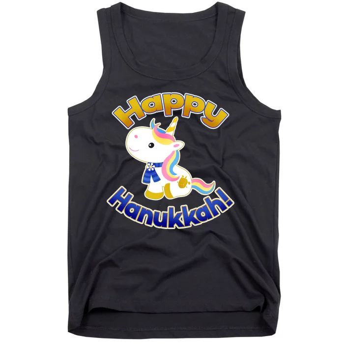 Happy Hanukkah Unicorn Tank Top