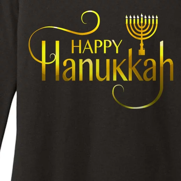 Happy Haunkkah Menorah Logo Womens CVC Long Sleeve Shirt