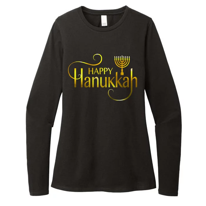 Happy Haunkkah Menorah Logo Womens CVC Long Sleeve Shirt