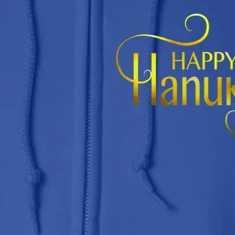 Happy Haunkkah Menorah Logo Full Zip Hoodie