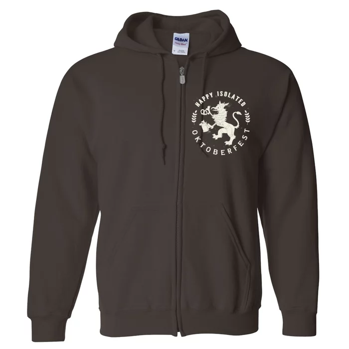 Happy Isolated Oktoberfest Full Zip Hoodie