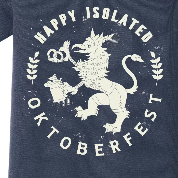 Happy Isolated Oktoberfest Baby Bodysuit