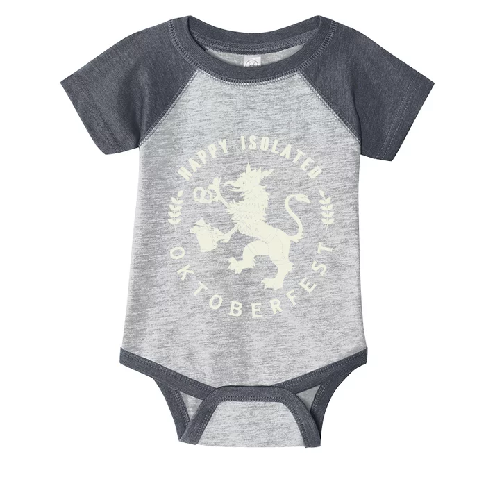 Happy Isolated Oktoberfest Infant Baby Jersey Bodysuit