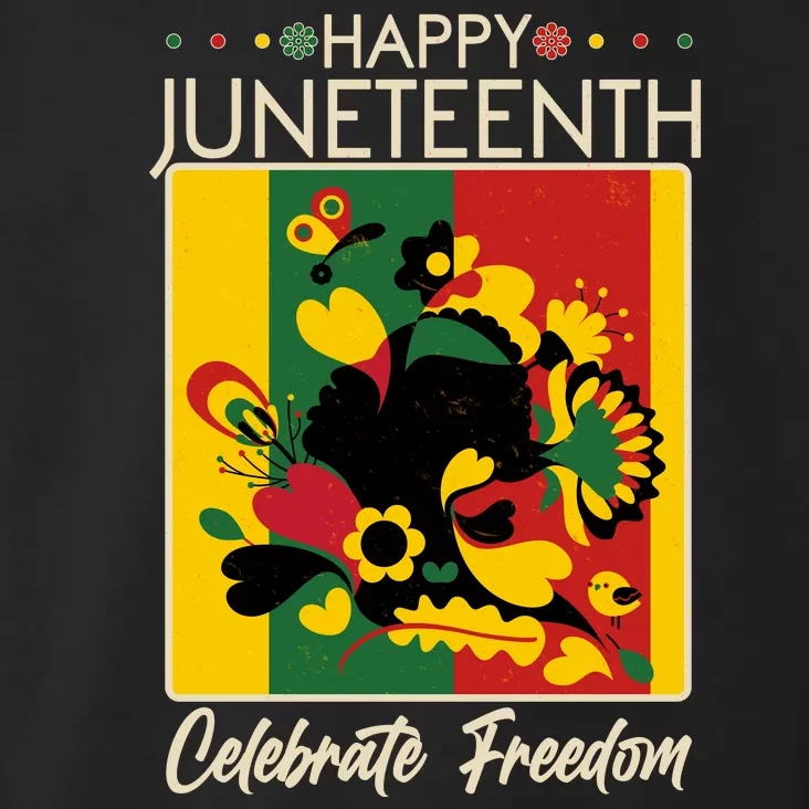 Happy Juneteenth Celebrate Freedom  Abstract Art Toddler Hoodie