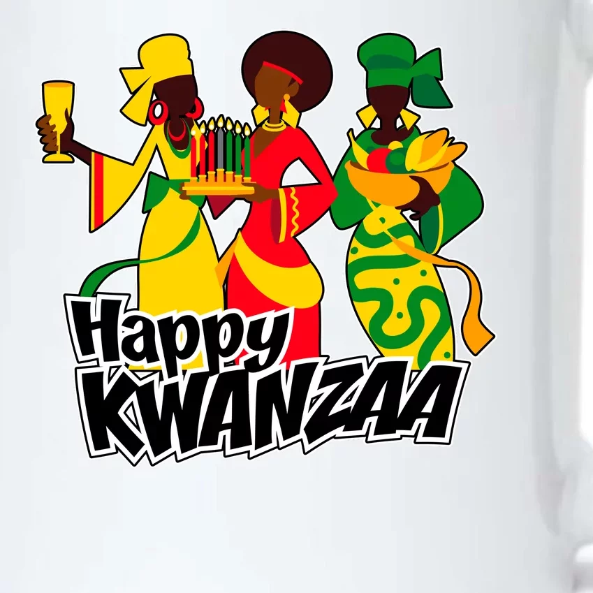 Happy Kwanzaa Celebration Black Color Changing Mug