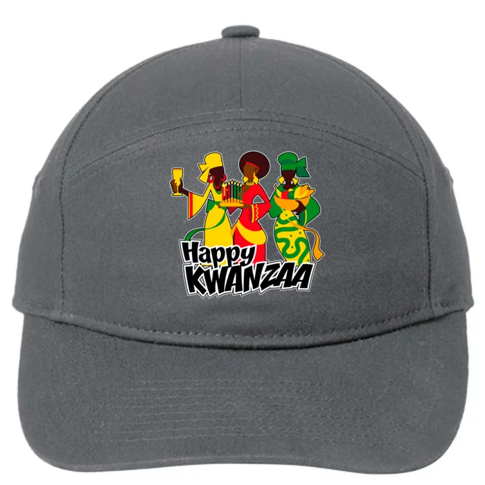 Happy Kwanzaa Celebration 7-Panel Snapback Hat