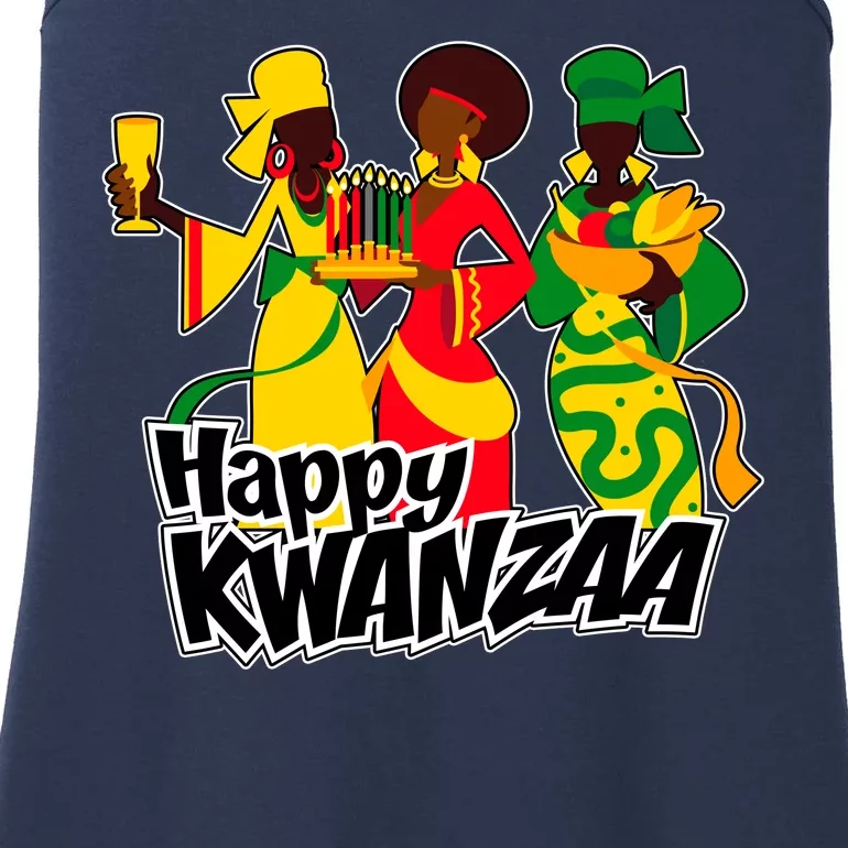 Happy Kwanzaa Celebration Ladies Essential Tank