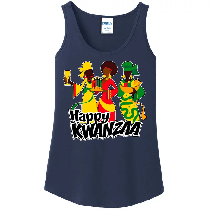 Happy Kwanzaa Celebration Ladies Essential Tank