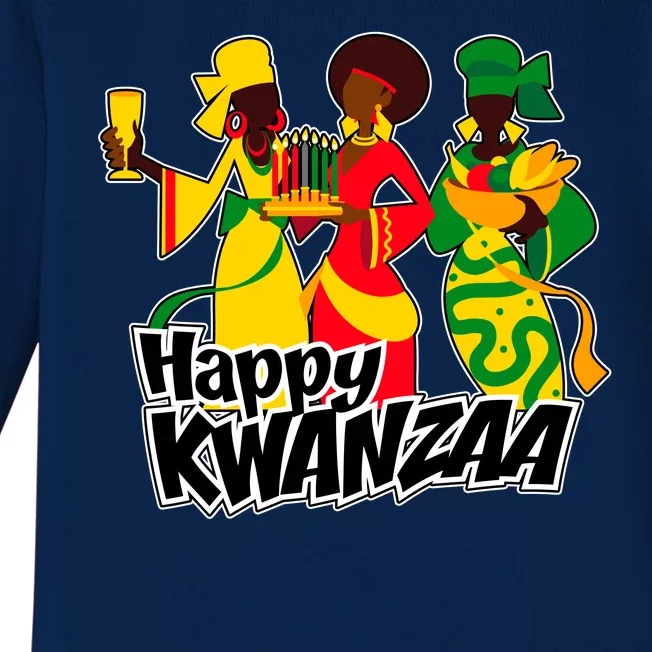 Happy Kwanzaa Celebration Baby Long Sleeve Bodysuit