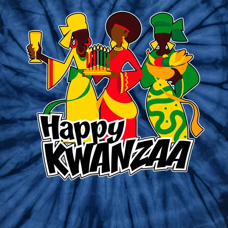 Happy Kwanzaa Celebration Tie-Dye T-Shirt