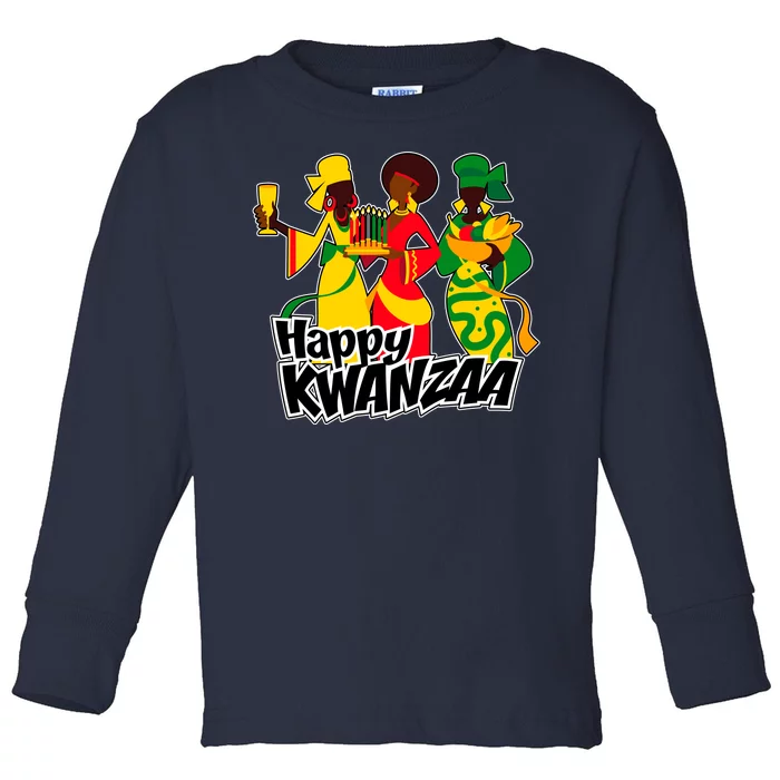 Happy Kwanzaa Celebration Toddler Long Sleeve Shirt