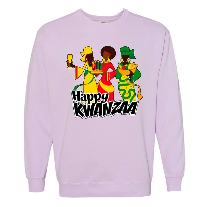 Happy Kwanzaa Celebration Garment-Dyed Sweatshirt