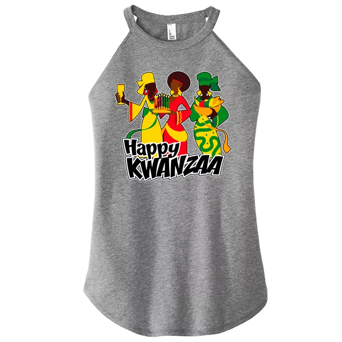 Happy Kwanzaa Celebration Women’s Perfect Tri Rocker Tank