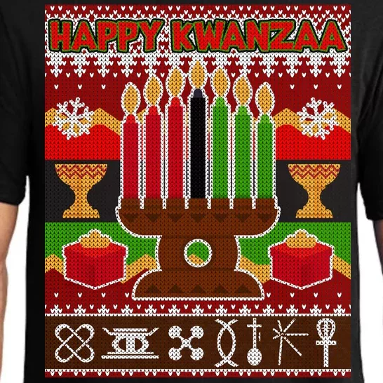 Happy Kwanzaa Ugly Sweater Pajama Set