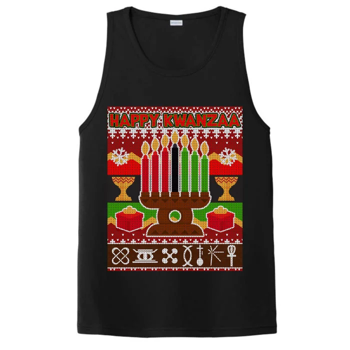 Happy Kwanzaa Ugly Sweater Performance Tank