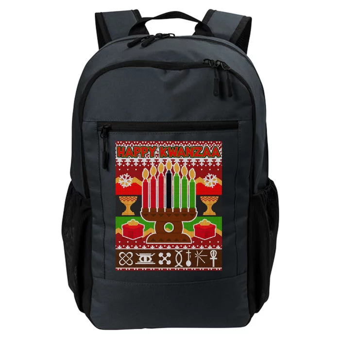 Happy Kwanzaa Ugly Sweater Daily Commute Backpack