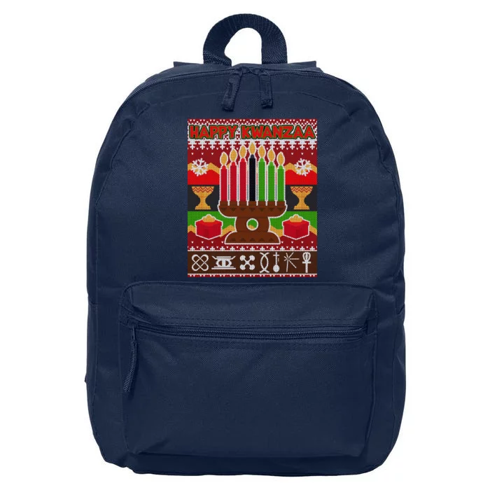 Happy Kwanzaa Ugly Sweater 16 in Basic Backpack