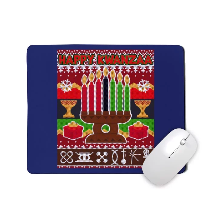 Happy Kwanzaa Ugly Sweater Mousepad