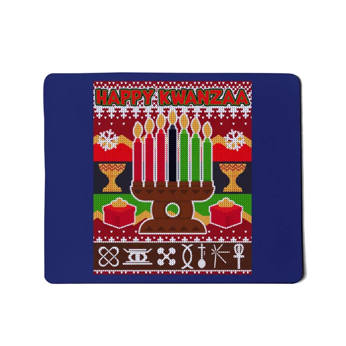 Happy Kwanzaa Ugly Sweater Mousepad