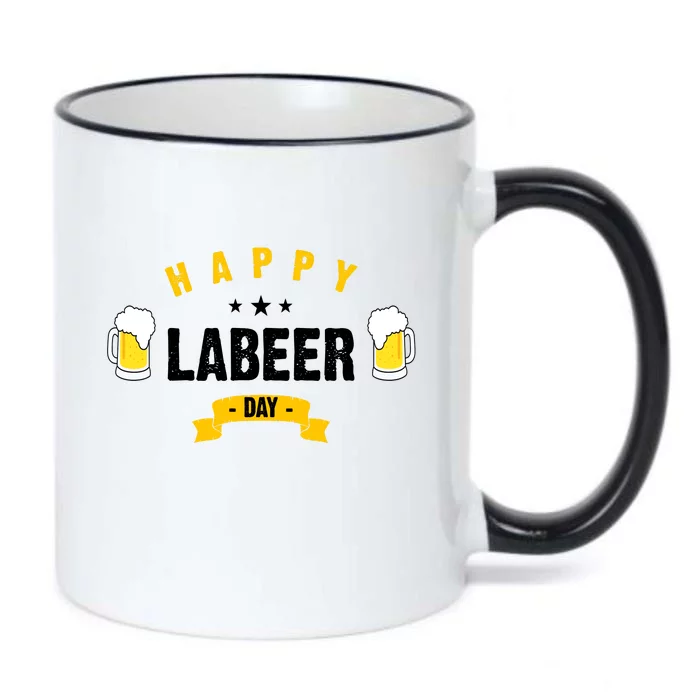 Happy Labeer Day Black Color Changing Mug