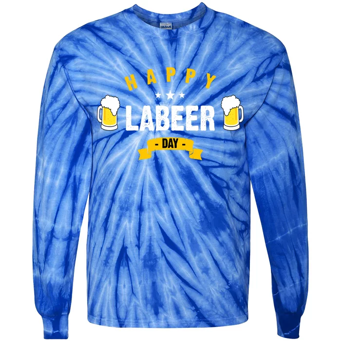 Happy Labeer Day Tie-Dye Long Sleeve Shirt