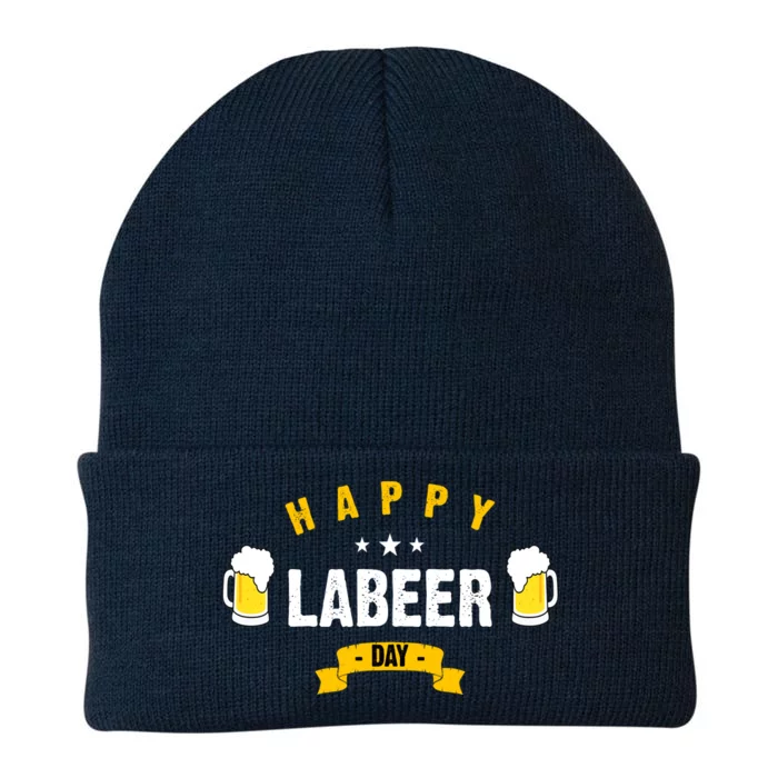 Happy Labeer Day Knit Cap Winter Beanie