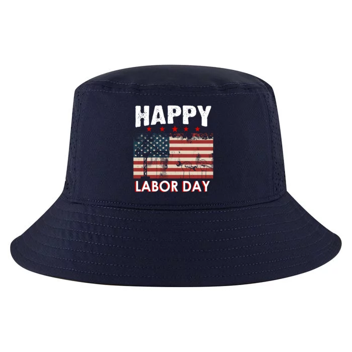 Happy Labor Day American Workers Flag Cool Comfort Performance Bucket Hat