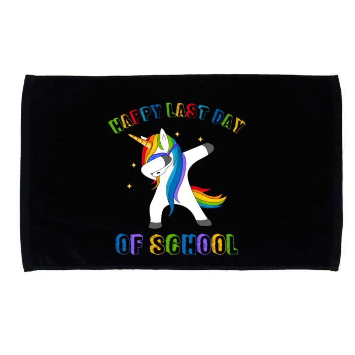 Happy Last Day Of School Dabbing Unicorn Microfiber Hand Towel