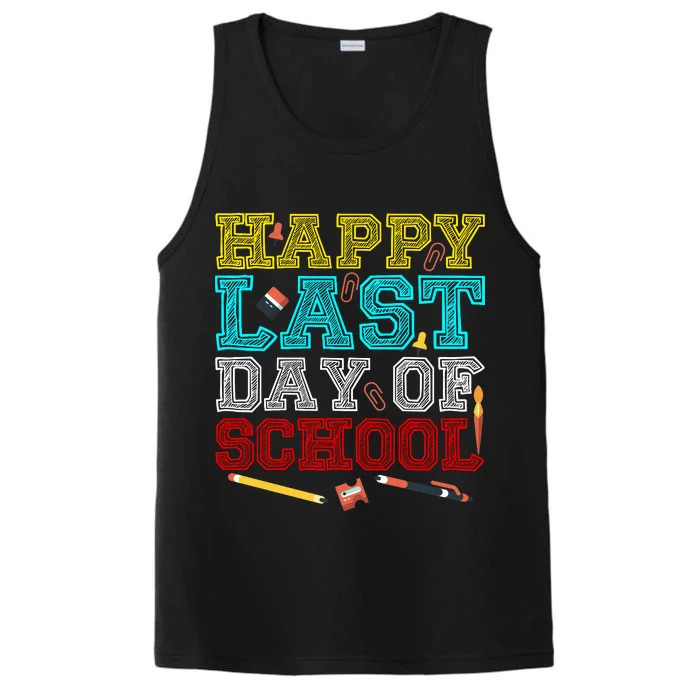 Happy Last Day Of School Pencil Performance Tank