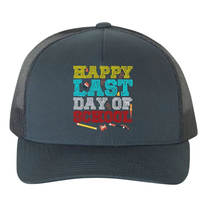 Happy Last Day Of School Pencil Yupoong Adult 5-Panel Trucker Hat