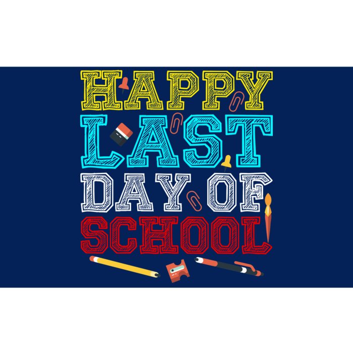 Happy Last Day Of School Pencil Bumper Sticker