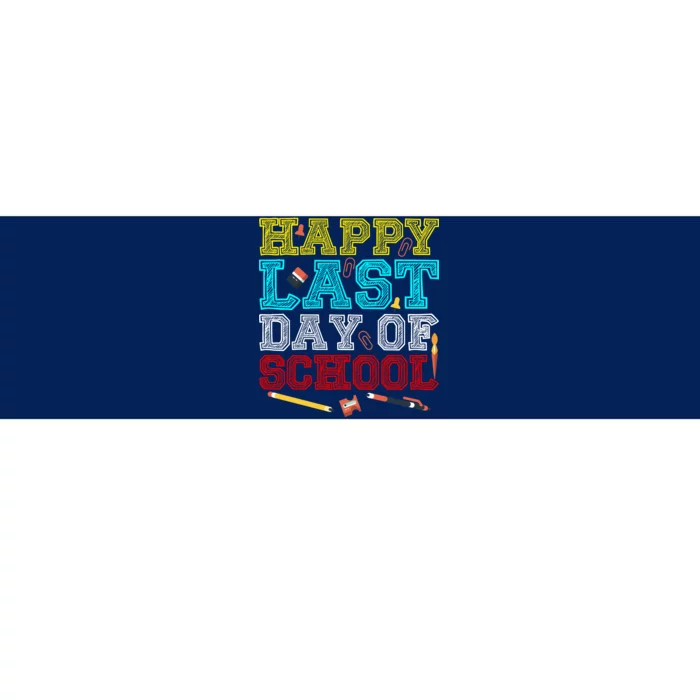 Happy Last Day Of School Pencil Bumper Sticker