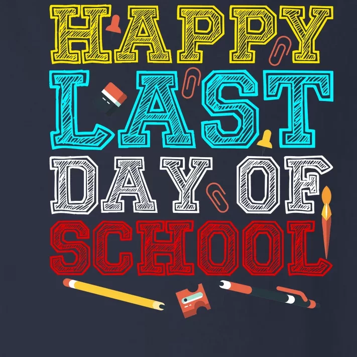 Happy Last Day Of School Pencil Toddler Long Sleeve Shirt