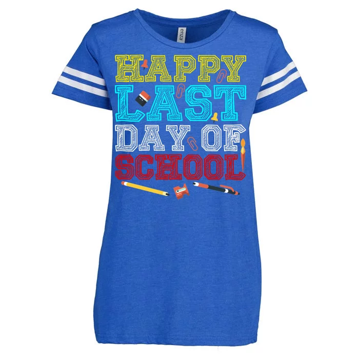 Happy Last Day Of School Pencil Enza Ladies Jersey Football T-Shirt