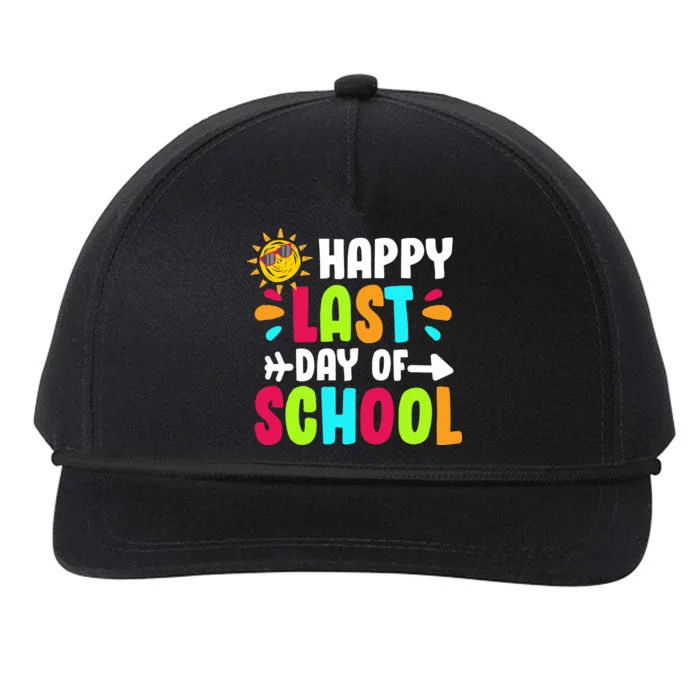 Happy Last Day Of School Sun Snapback Five-Panel Rope Hat