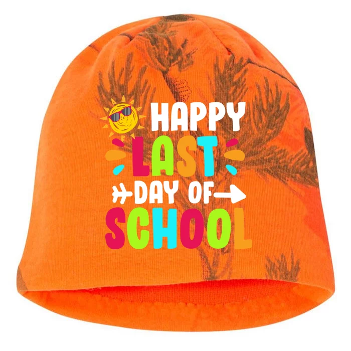 Happy Last Day Of School Sun Kati - Camo Knit Beanie