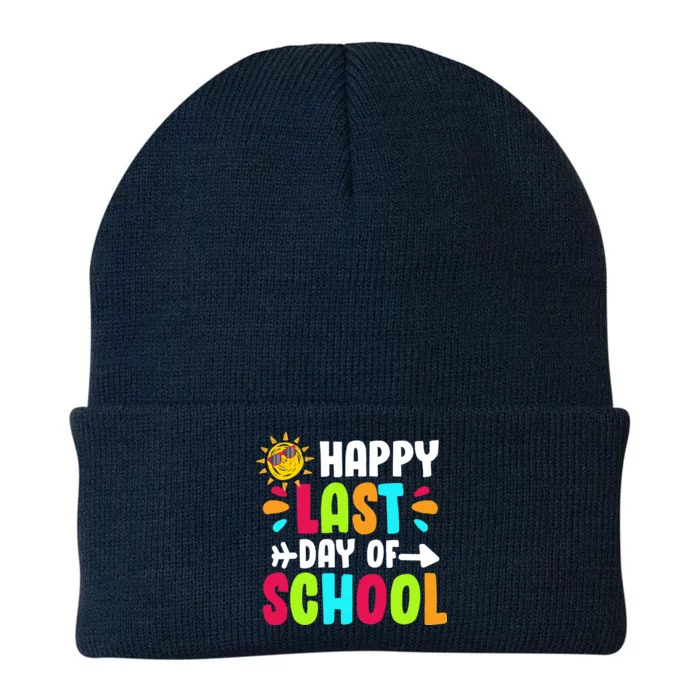 Happy Last Day Of School Sun Knit Cap Winter Beanie