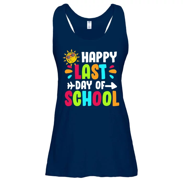 Happy Last Day Of School Sun Ladies Essential Flowy Tank