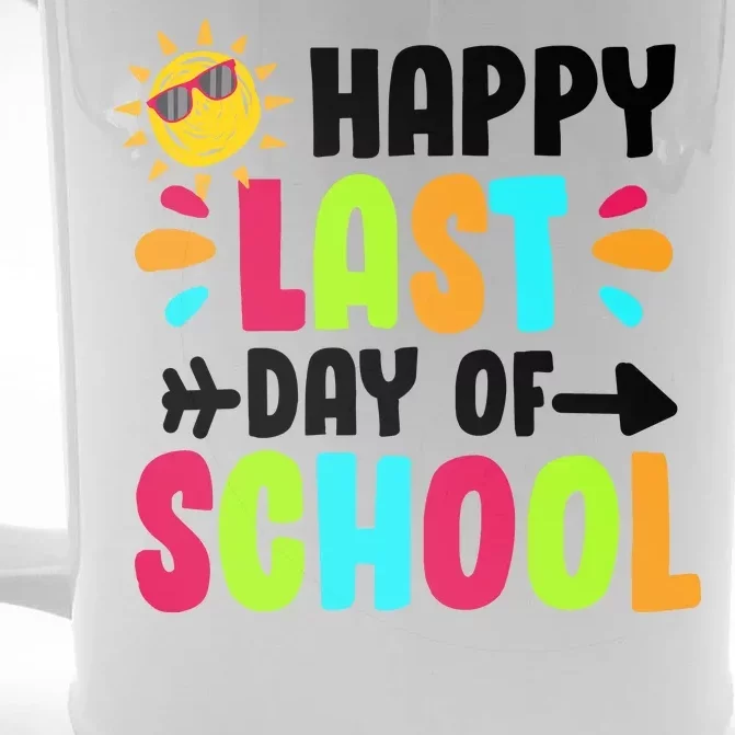 Happy Last Day Of School Sun Front & Back Beer Stein