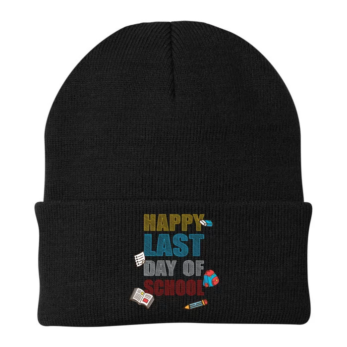 Happy Last Day Of School Supplies Knit Cap Winter Beanie