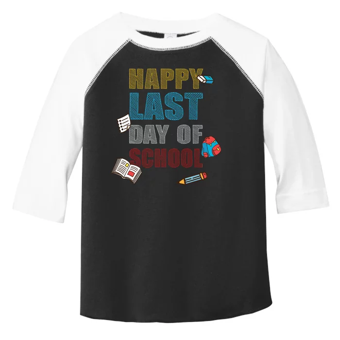 Happy Last Day Of School Supplies Toddler Fine Jersey T-Shirt