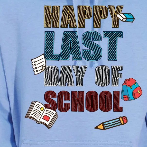 Happy Last Day Of School Supplies Unisex Surf Hoodie