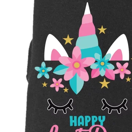 Happy Last Day Of School Unicorn Face Doggie 3-End Fleece Hoodie