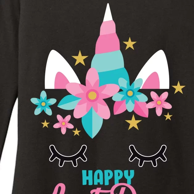 Happy Last Day Of School Unicorn Face Womens CVC Long Sleeve Shirt