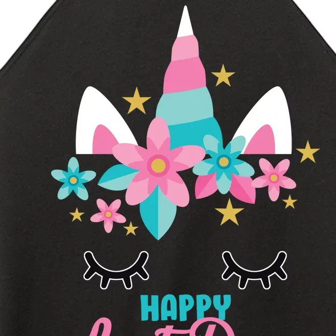 Happy Last Day Of School Unicorn Face Women’s Perfect Tri Rocker Tank