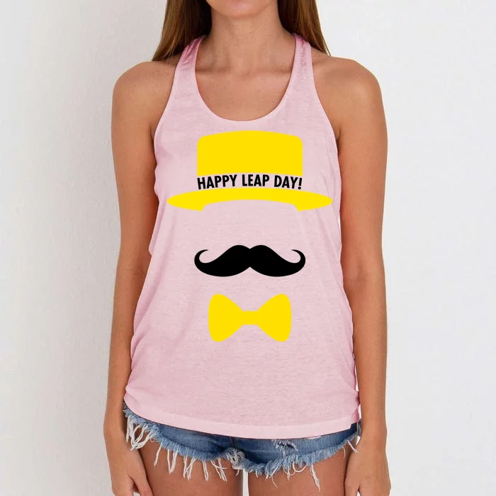 Happy Leap Day Women's Knotted Racerback Tank