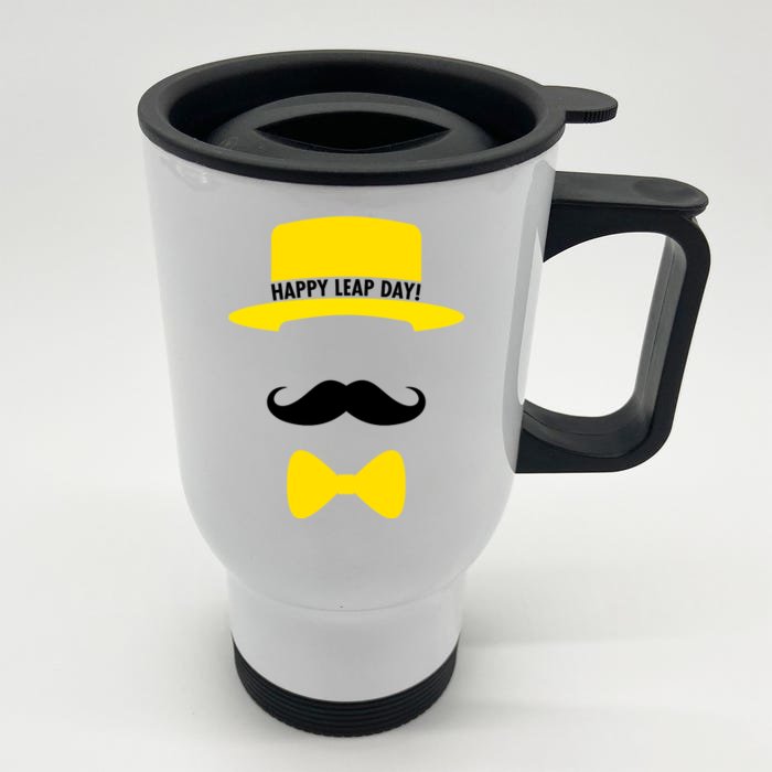 Happy Leap Day Front & Back Stainless Steel Travel Mug