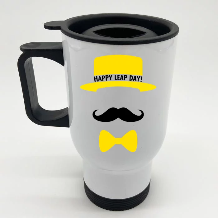 Happy Leap Day Front & Back Stainless Steel Travel Mug