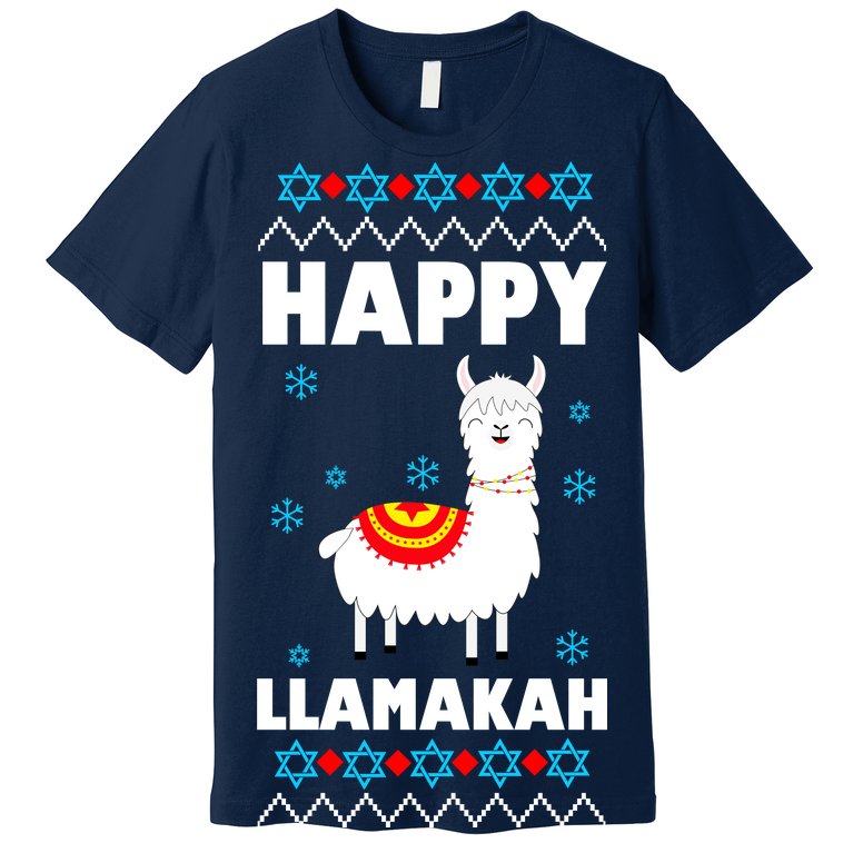 Happy Llamakah Llama Hanukkah Premium T-Shirt